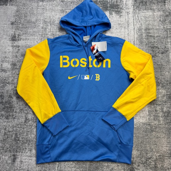 nike yellow red sox hoodie